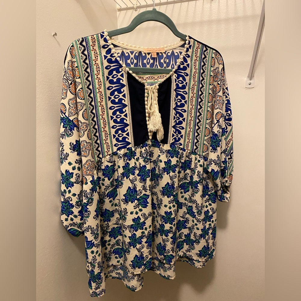 Gibson Latimer Boho Blouse